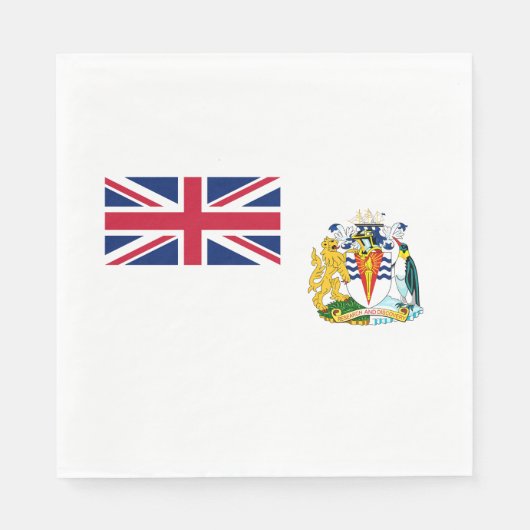 Vlag van Brits Antarctisch Territorium Servet (Voorkant)