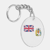 Vlag van Brits Antarctisch Territorium Sleutelhanger (Voorkant Links)