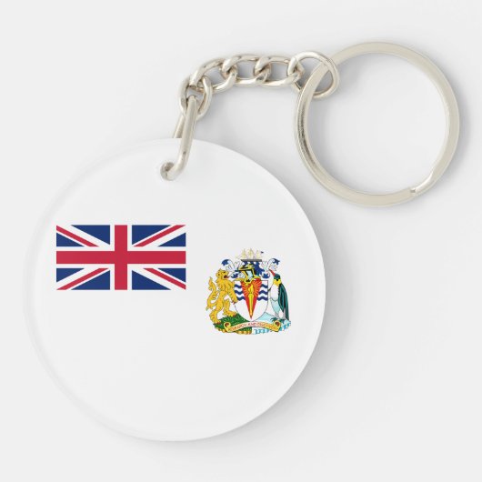 Vlag van Brits Antarctisch Territorium Sleutelhanger (Achterkant)