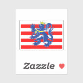 Vlag van Brugge, België Sticker (Vel)