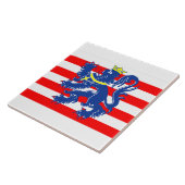 Vlag van Brugge, België Tegeltje (Zijkant)