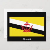 Vlag van Brunei Briefkaart (Voorkant / Achterkant)