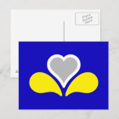 Vlag van Brussel, België Briefkaart (Voorkant / Achterkant)