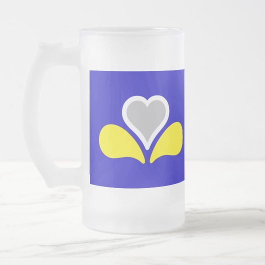 Vlag van Brussel, België Mok glazen bier (Links)