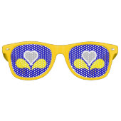 Vlag van Brussel, België Retrozonnebril Retro Zonnebril (Voorkant)