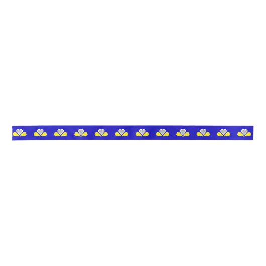 Vlag van Brussel, België Satin Ribbon Lint (Voorkant)