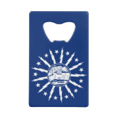 Vlag van Buffalo, New York creditcard Fles Opene Kredietkaart Flessenopener (Voorkant)