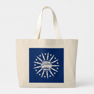 Vlag van Buffalo, New York Grote Tote Bag