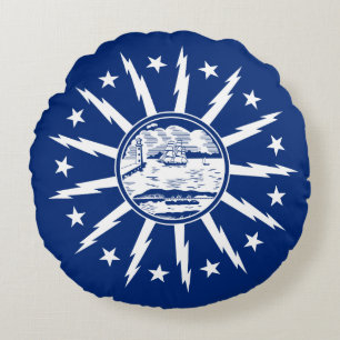Vlag van Buffalo, New York Ronde Kussen
