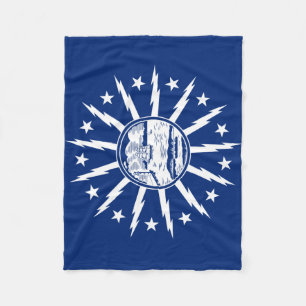 Vlag van Buffalo, New York Vliesdeken Fleece Deken
