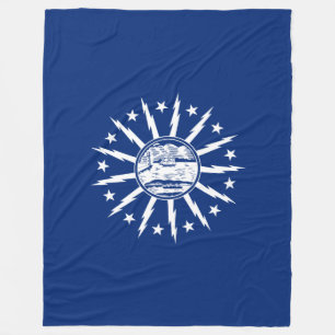 Vlag van Buffalo, New York Vliesdeken Fleece Deken