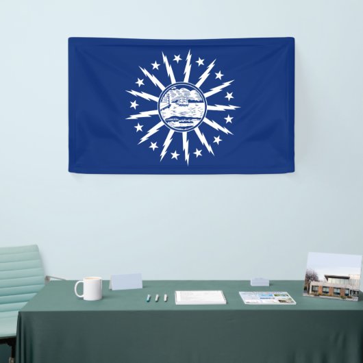 Vlag van Buffalo (stad in New York) Spandoek (Beurs)