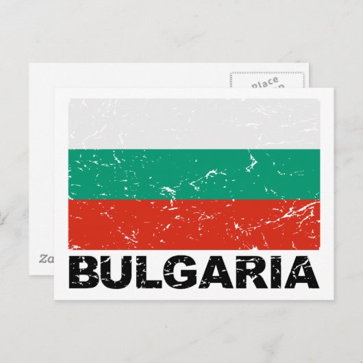 vlag van Bulgarije Briefkaart (Voorkant / Achterkant)