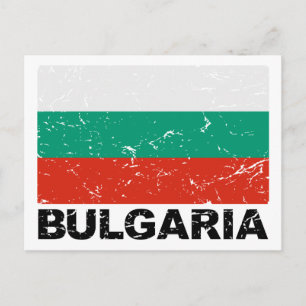  vlag van Bulgarije Briefkaart
