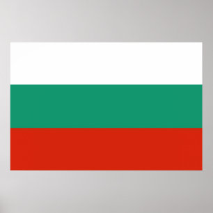 Vlag van Bulgarije Poster