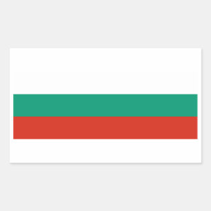 Vlag van Bulgarije Rechthoekige Sticker