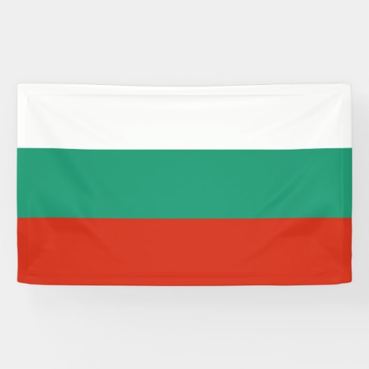 Vlag van Bulgarije Spandoek (Horizontaal)