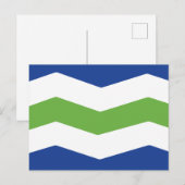 Vlag van Burlington, Vermont Briefkaart (Voorkant / Achterkant)