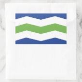 Vlag van Burlington, Vermont Rechthoekige Sticker (Tas)