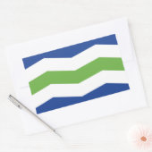 Vlag van Burlington, Vermont Rechthoekige Sticker (Envelop)