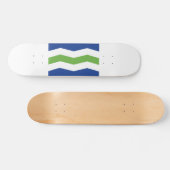 Vlag van Burlington, Vermont Skateboard (Horizontaal)
