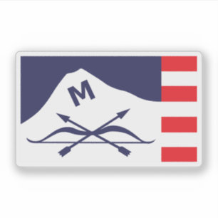 Vlag van Butte, Montana Sticker