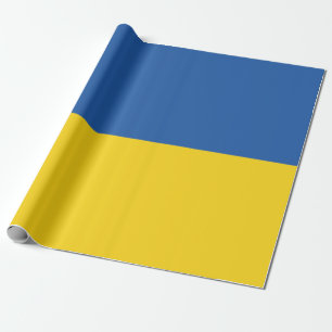Vlag van Button Oekraïne Cadeaupapier