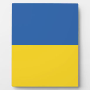 Vlag van Button Oekraïne Fotoplaat
