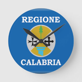 Vlag van Calabrië (Italië) Ronde Klok