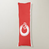 Vlag van Calgary, Alberta Body Pillow Lichaamskussen (Voorkant Verticaal)