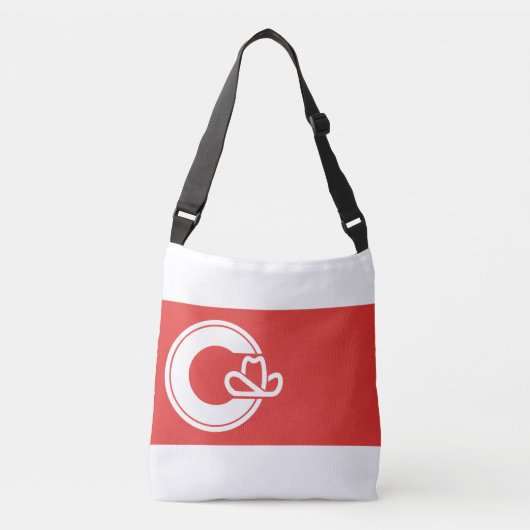 Vlag van Calgary, Alberta Crossbody Bag Tas (Voorkant)