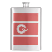 Vlag van Calgary, Alberta Flask Flacon (Voorkant)