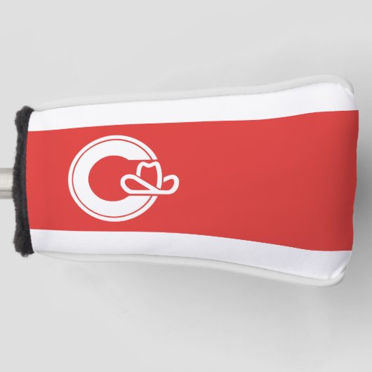 Vlag van Calgary, Alberta Golf Head Hoesje Golfheadcover (Voorkant)