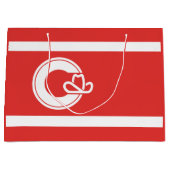Vlag van Calgary, Alberta Large Gift Bag Groot Cadeauzakje (Voorkant)