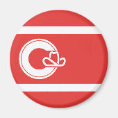 Vlag van Calgary, Alberta Magnet Magneet (Voorkant)