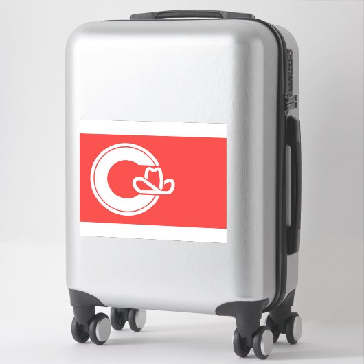 Vlag van Calgary, Alberta Sticker (Koffer)