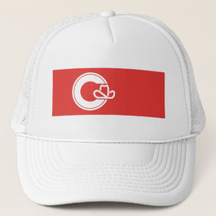 Vlag van Calgary, Alberta Trucker Hat Trucker Pet