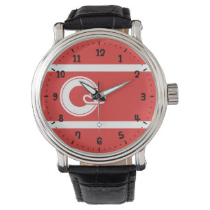 Vlag van Calgary, Alberta Watch Horloge