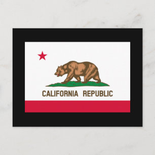 Vlag van Californië Briefkaart