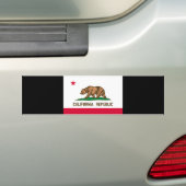 Vlag van Californië Bumpersticker (Op auto)