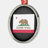 Vlag van Californië Metalen Ornament (Links)