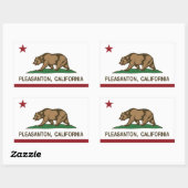 Vlag van Californië Pleasanton Rechthoekige Sticker (Vel)