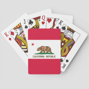 Vlag van Californië Pokerkaarten
