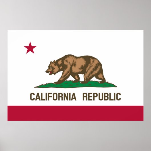vlag van Californië Poster (Voorkant)