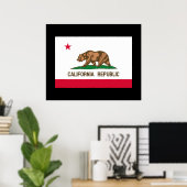 Vlag van Californië Poster (Thuiskantoor)