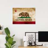  vlag van Californië Poster (Thuiskantoor)