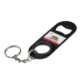 Vlag van Californië Sleutelhanger Flessenopener (Voorkant Gekanteld)