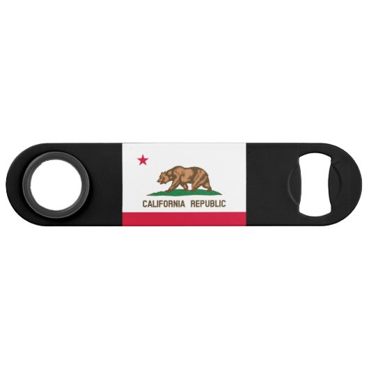 Vlag van Californië Speed Flessenopener (Voorkant (Horizontaal))