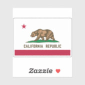 Vlag van Californië Sticker (Vel)