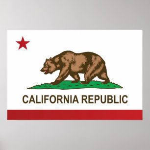 Vlag van Californië, Verenigde Staten Poster